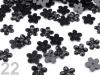 Kvetina plast Ø11mm našívacia 2000ks ZZ strieborný podklad
