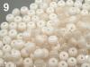 Korálky plast gulička Ø8mm s prúžkom 1000ks 