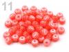 Korálky plast gulička Ø8mm s prúžkom 1000ks 