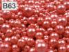 Voskované perly MIX veľkostí cca Ø4-12mm 500g sklenené