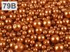 Voskované perly MIX veľkostí cca Ø4-12mm 500g sklenené