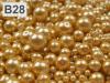 Voskované perly MIX veľkosti cca Ø4-12mm 100g sklenené