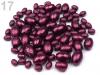 Voskované perly oliva vrúbkované MIX 100g