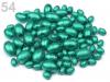 Voskované perly oliva vrúbkované MIX 100g