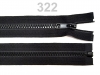 Zips kosticový 5mm deliteľný 50cm / bundový /