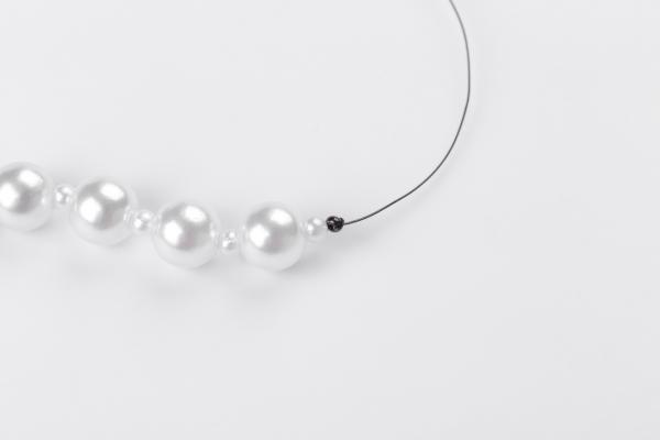 Návod na perlový náhrdelník s mašľou
