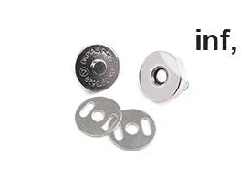 Magnetické zapínanie Ø18 mm nikel