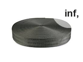 Hladký obojstranný popruh s leskom šírka 32; 38 mm