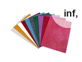 Penová guma Moosgummi s glitrami 20x30 cm