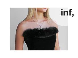 Všívacia odevná / dekoračná kožušina okrúhla šírka 7 cm