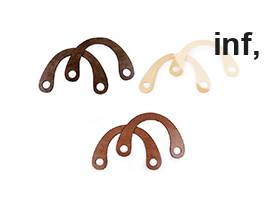 Drevené uchá na tašky 15x22 cm s dierami