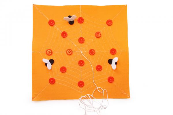 Pavúčia sieť - šitá hra pre deti