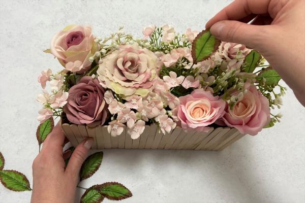 Vyrobte košíček kvetín - darček pre mamičku