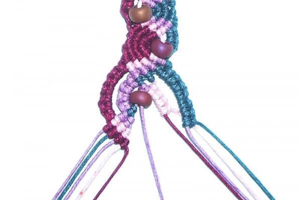 Micro macramé náramok