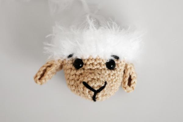 Háčkovaná mini ovečka