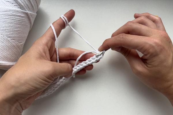 Háčkovaná taška Snehuliak