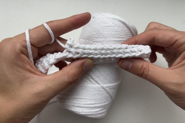 Háčkovaná taška Snehuliak