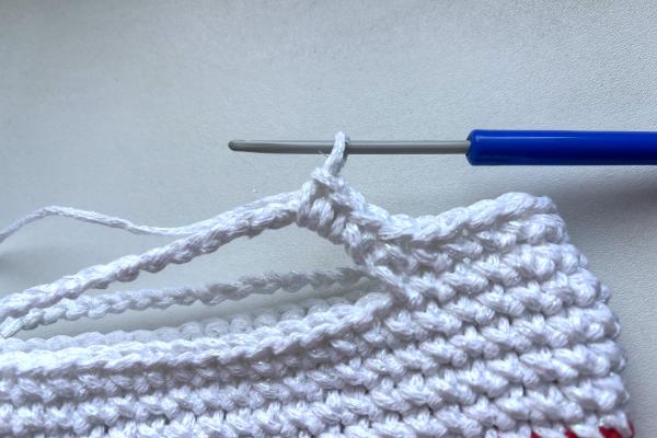 Háčkovaná taška Snehuliak