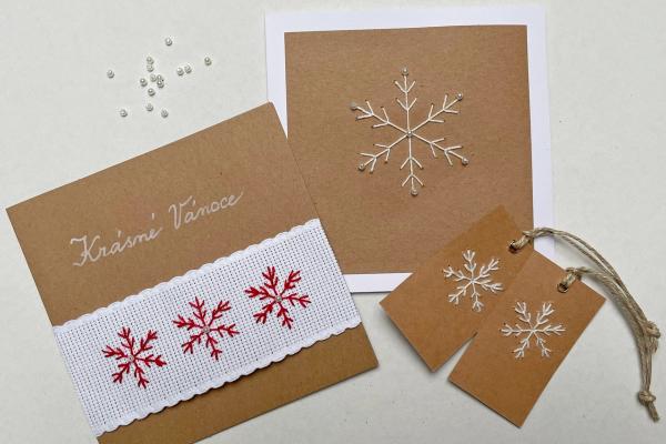 Ako jednoducho vyšiť vločku na prianie