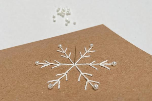 Ako jednoducho vyšiť vločku na prianie