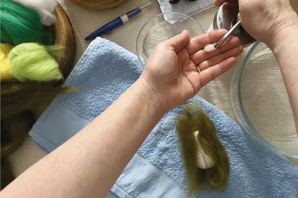 Plstené veľkonočné vajíčka