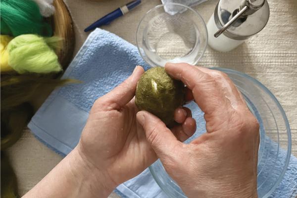 Plstené veľkonočné vajíčka