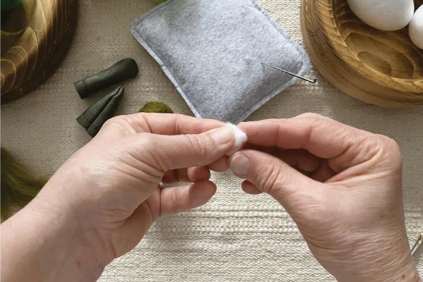 Plstené veľkonočné vajíčka