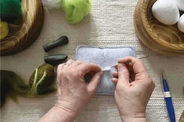 Plstené veľkonočné vajíčka