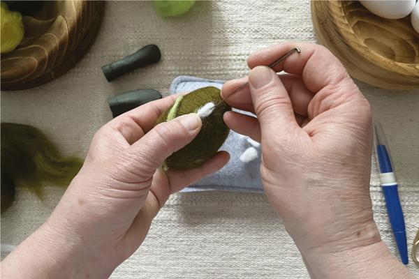 Plstené veľkonočné vajíčka