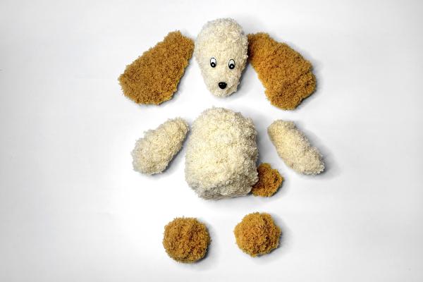 Vyrobte si psíka z chlpatých drôtikov