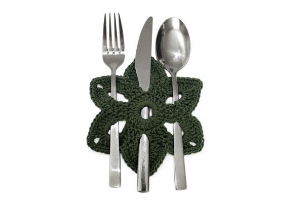 Háčkované kvetinové prestieranie 