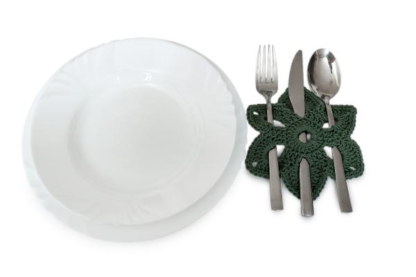 Háčkované kvetinové prestieranie 