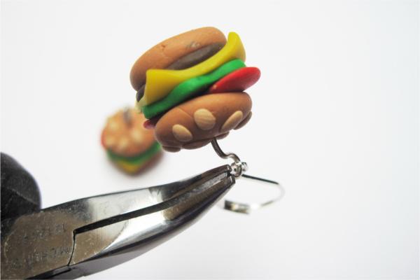 Hamburger ako náušnice