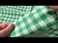 Bavlnená látka / plátno Kanafas väčšia kocka / káro